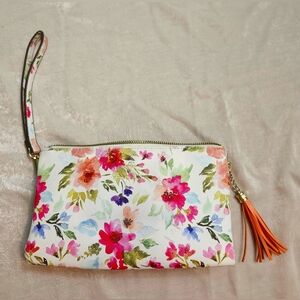 Floral Crossbody/Wristlet Bag